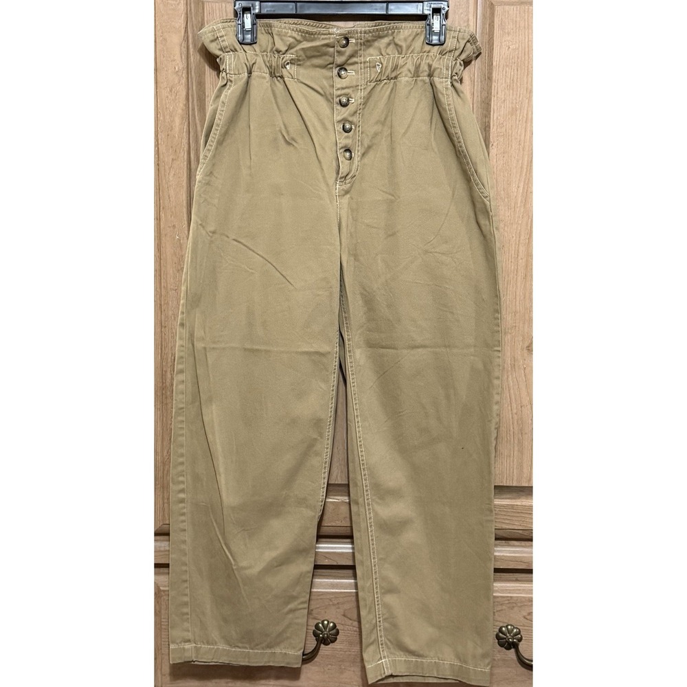 Urban Outfitters Terra Paperbag High Waisted Baggy Pants Y2K Grunge Tan Sz XS